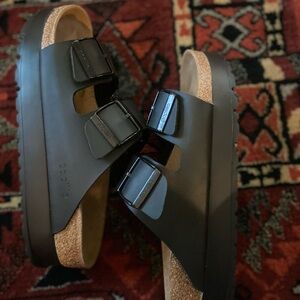 Arizona Flex Platform Birkenstock Papillio Black Sandals